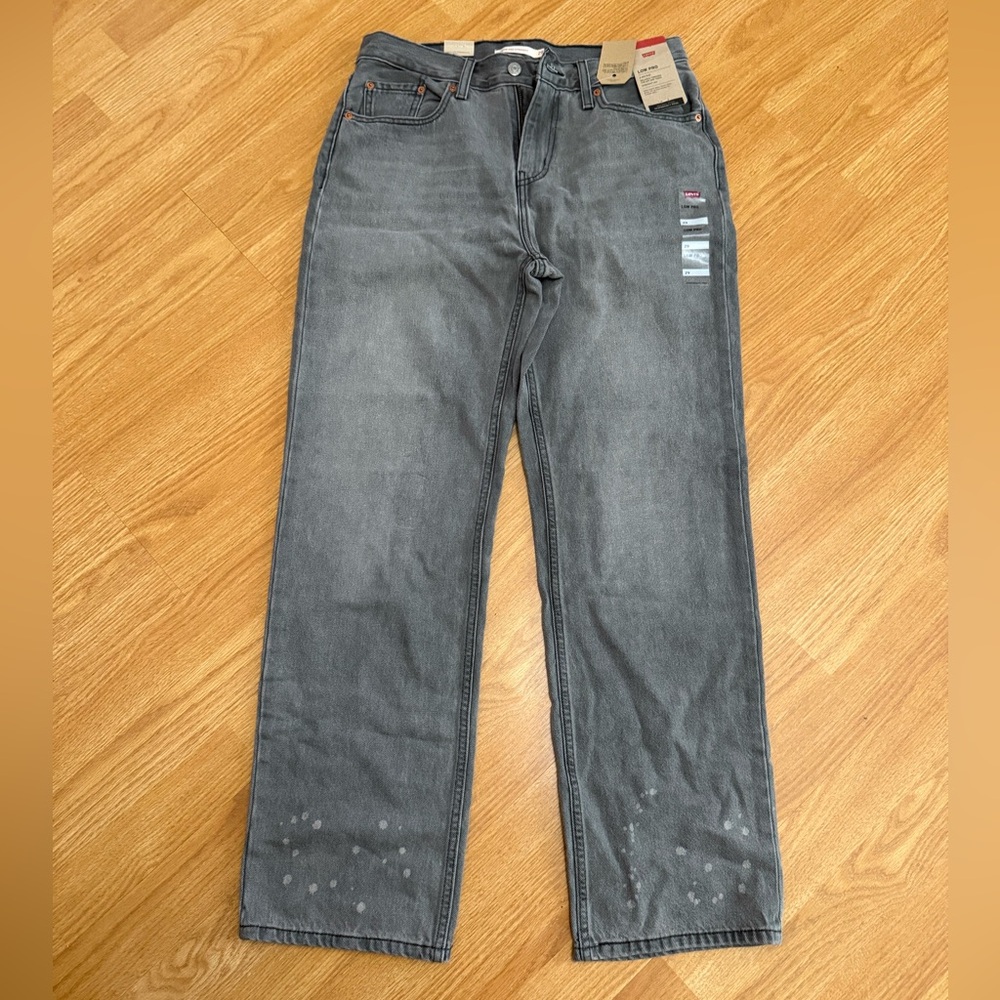 Levi's Gray Straight Leg Jeans Versatile Style